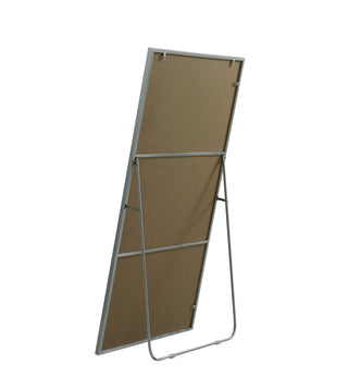 Metal Frame Rectangle Full Length Mirror 30x60 Inch in Silver