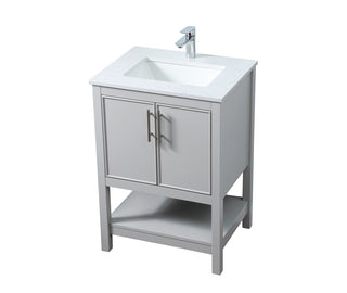 24 Inch SIngle Bathroom Vanity In Grey