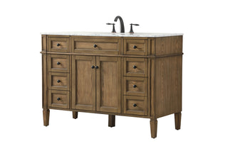 48 inch Single bathroom vanity in driftwood