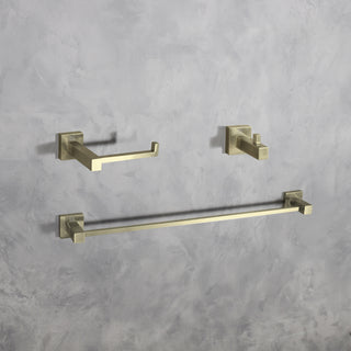 Isla 3-Piece Bathroom Hardware Set in Brushed Gold