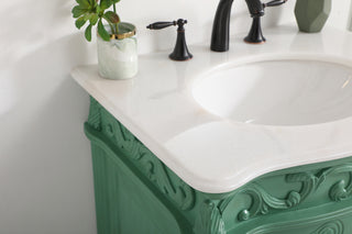 27 inch Single bathroom vanity in vintage mint