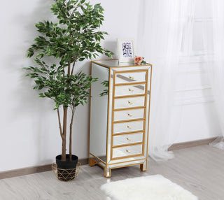 Lingerie Chest 7 drawers 18in. W x 15in. D x 42in. H in gold