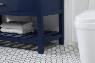48 inch Single bathroom vanity in blue