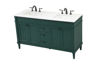 60 inch Single bathroom vanity in green