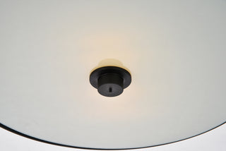 Hazen 2 light 12 inch Flat Black flush mount