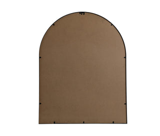 Metal Frame Arch Mirror 33x42 Inch in Black