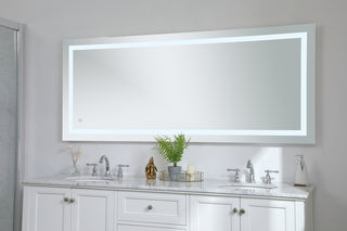 Helios 30in x 72in Hardwired LED mirror with touch sensor and color changing temperature 3000K/4200K/6400K