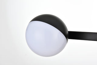 Majesty 3 light Black and frosted white Bath Sconce