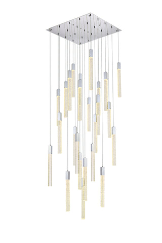 Weston 25 lights pendant in chrome