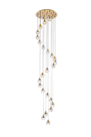 Eren 24 lights gold pendant