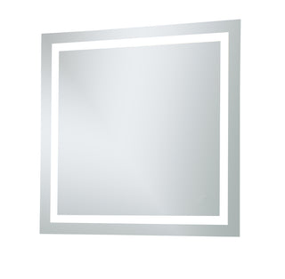 4 Sides LED Hardwired Mirror Rectangle W36H36 Dimmable 5000K