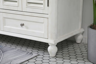 60 inch Double Bathroom Vanity in Antique White