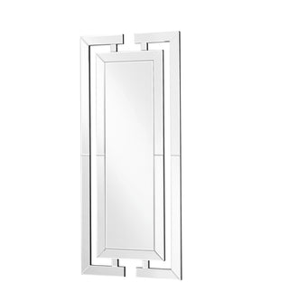 Sparkle 21 in. Contemporary Rectangle Mirror in Clear