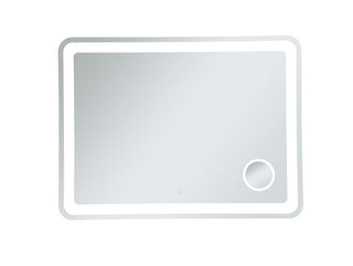 Lux 36in x 48in Hardwired LED mirror with magnifier and color changing temperature 3000K/4200K/6000K