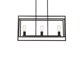 Voir 3 lights pendant in black