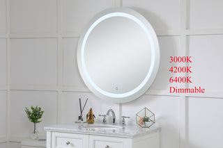 Helios 36 inch Hardwired LED mirror with touch sensor and color changing temperature 3000K/4200K/6400K