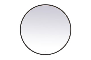 Pier 36 inch LED mirror with adjustable color temperature 3000K/4200K/6400K in black