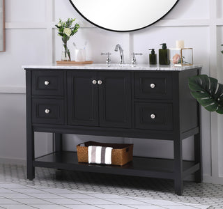 48 in. Single bathroom vanity set in Black