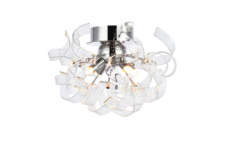 Ritz 4 Light Chrome Flush Mount, Wall Sconce