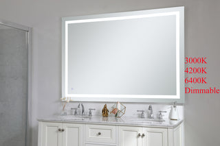 Helios 42in x 60in Hardwired LED mirror with touch sensor and color changing temperature 3000K/4200K/6400K