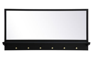 Entryway mirror with shelf  42 inch x 21 inch in black