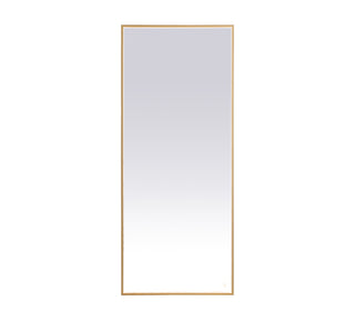 Pier 30x72 inch LED mirror with adjustable color temperature 3000K/4200K/6400K in brass