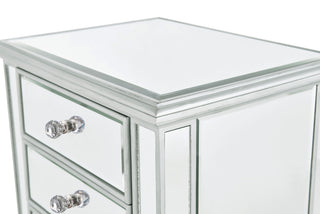 Lingerie Chest 7 drawers 20in. W x 15in. D x 48in. H in antique silver paint