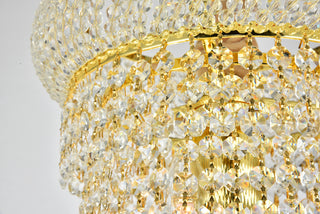 Primo 14 light Gold Chandelier Clear Royal Cut Crystal