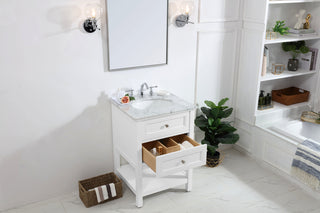 42 in. Single bathroom vanity set in White