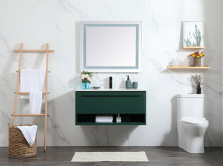 40 inch Single bathroom vanity in green