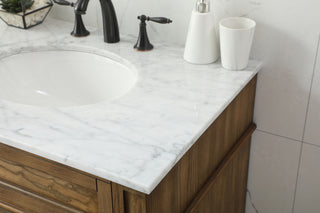 32 inch Single bathroom vanity in driftwood