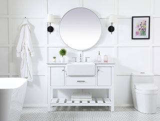 48 inch Single bathroom vanity in white