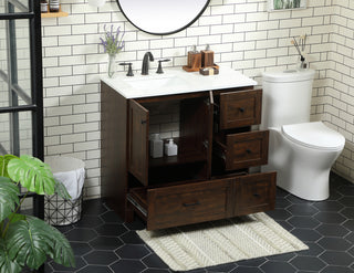 36 inch Single bathroom vanity in expresso