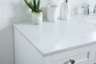 60 Inch ADA Compliant Bathroom Vanity In White