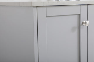 48 inch Single Bathroom Vanity in Grey with Backsplash