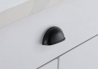 Atticus 3" Center to Center Matte Black Cup Bar Pull Multipack (set of 10)