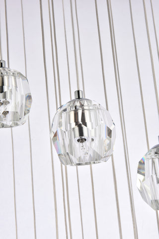 Eren 18 lights Chrome pendant