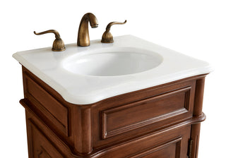 21 In. Single Bathroom Vanity Set In Teak