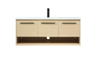 48 inch Single bathroom vanity in maple