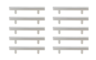 Dior 4" Center to Center Brushed Nickel Bar Pull Multipack (set of 10)