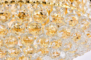 Primo 24 light Gold Flush Mount Clear Royal Cut Crystal