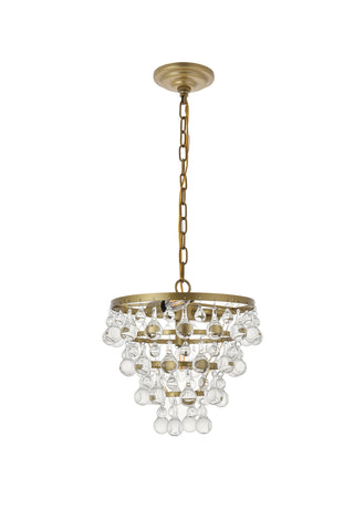 Kora 3 light Brass Pendant