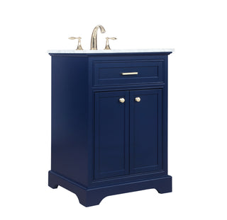 24 inch Single bathroom vanity in Blue