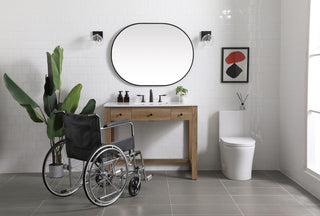 42 Inch ADA Compliant Bathroom Vanity In Natural Oak