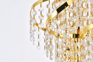 Belenus 6 light Gold Pendant Clear Royal Cut Crystal