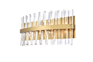 Serephina 24 inch crystal bath sconce in satin gold