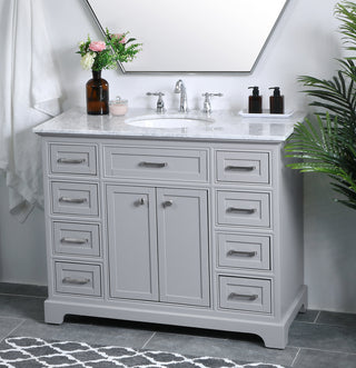 42 in. Single Bathroom Vanity set in light grey