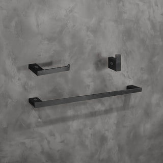 Sofia 3-Piece Bathroom Hardware Set in Matte Black