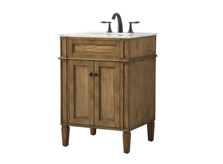 24 inch Single bathroom vanity in driftwood