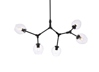 Cavoli 5 lights black chandelier